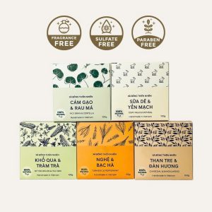 combo 5 sản phẩm nhansoap