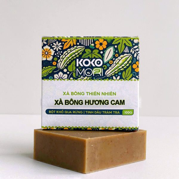 Sản phẩm xà bông cục thiên nhiên hương Cam của Nhansoap